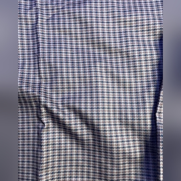 Forrester's Men's Brown Plaid V-Neck Pullover Windbreaker Jacket, Size L - Picture 3 of 6